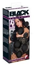 Силиконовые анальные шарики Black Velvets