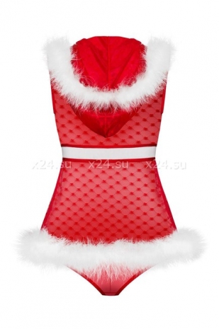 Новогодний пеньюар с капюшоном Santacutie Peignoir SM