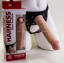Страпон-трусики с реалистичным фаллосом Harness Realistic (вторая кожа)