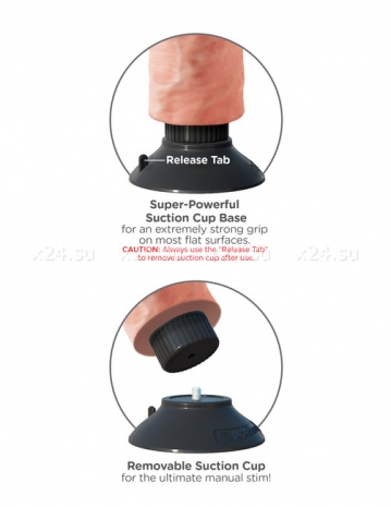 Огромный вибратор на присоске 10'' Vibrating Cock