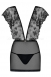 Чёрное прозрачное мини-платье Merossa Chemise SM6