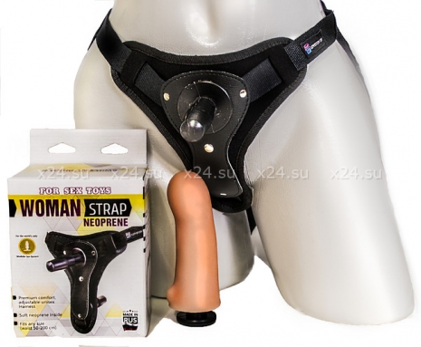 Страпон-трусики для двойного проникновения Woman Strap