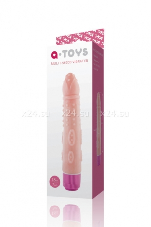 Рельефный гибкий вибратор A-Toys (вторая кожа)