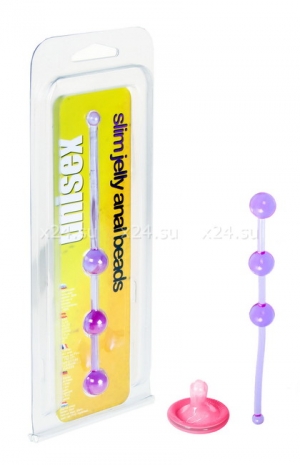 Анальная цепочка из шариков Slim Jelly Anal Beads