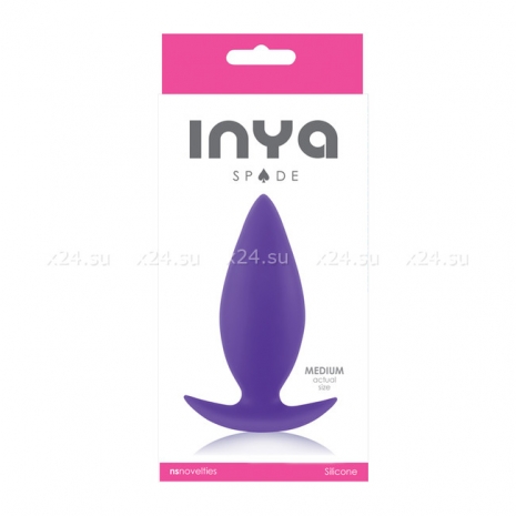 Силиконовая анальная пробка для ношения Inya Spade Medium