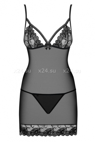 Сексуальный пеньюар с кружевом Wonderia Chemise XXL