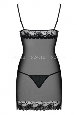 Сексуальный пеньюар с кружевом Wonderia Chemise XXL