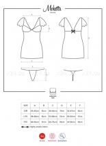 Мини-платье с кружевом Moketta Chemise SM (с косточками)