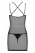 Сетчатое мини-платье с кружевом Intensa Chemise XXL4