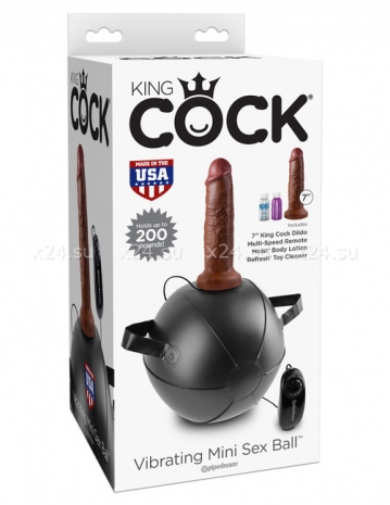 Вибро-мяч с фаллосом Vibrating Mini Sex Ball 7''