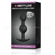 Анальная втулка со смещенным центром тяжести Silicone Anal Balls