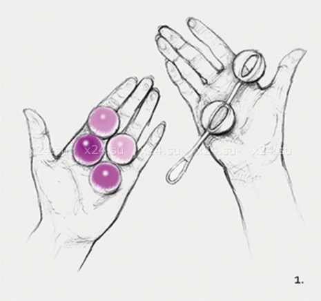 Вагинальные шарики разного веса Geisha Balls 2 (4 шарика)