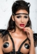 Чёрная маска с ушками из стреп лент Me Seduce MK 06 SL0