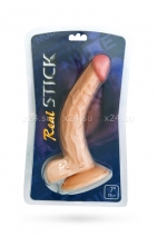 Реалистичный изогнутый фаллос на присоске Real Stick 7''