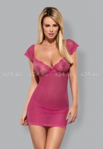 Розовая сорочка с кружевом Lillove Chemise LXL