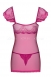 Розовая сорочка с кружевом Lillove Chemise XXL5