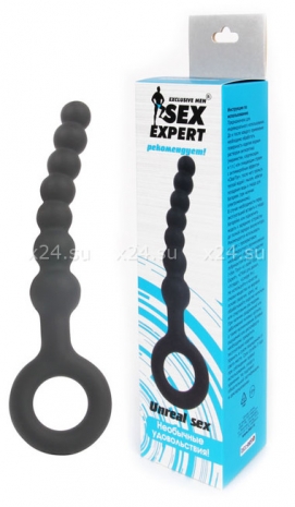 Небольшой анальный стимулятор с кольцом Sex Expert Unreal sex