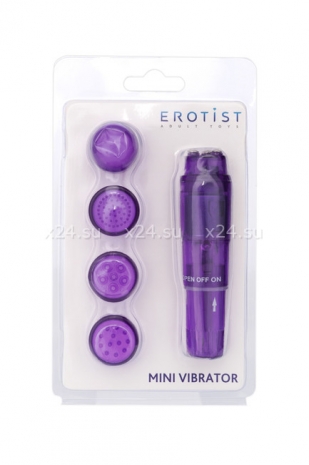 Мини вибратор Erotist с 5 насадками