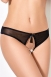 Трусики из мягкой сетки с доступом и кисточкой EASY TO LOVE XS/S0