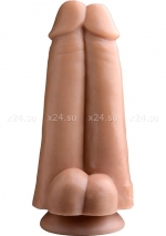 Сдвоенный фаллос на присоске Tom of Finland Dual Dicks