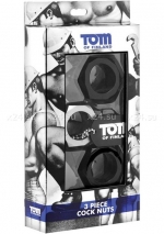 Набор эрекционных колец Tom of Finland Cock Nuts из 3-х штук