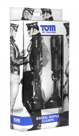Мощные клипсы на соски для мужчин Tom of Finland с тяжелыми съемными грузами