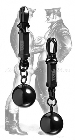 Мощные клипсы на соски для мужчин Tom of Finland с тяжелыми съемными грузами