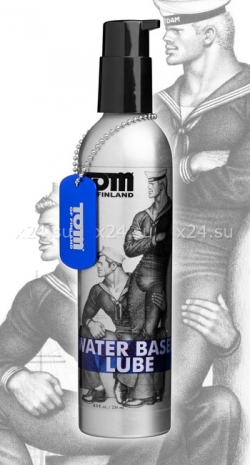 Лубрикант Tom of Finland Water Based Lube  в металлической бутылке (236мл)