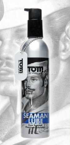 Лубрикант Tom of Finland SEAMAN Lube с запахом спермы в металлической бутылке (водная основа, 236 мл)