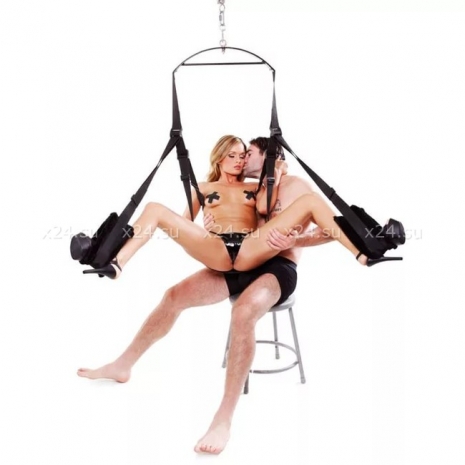 Секс-качели с двойной поддержкой и фиксацией ног Spinning Fantasy Swing