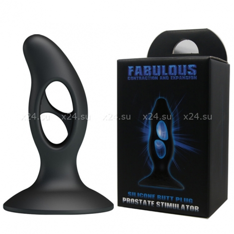 Сжимающаяся анальная пробка FABULOUS на присоске