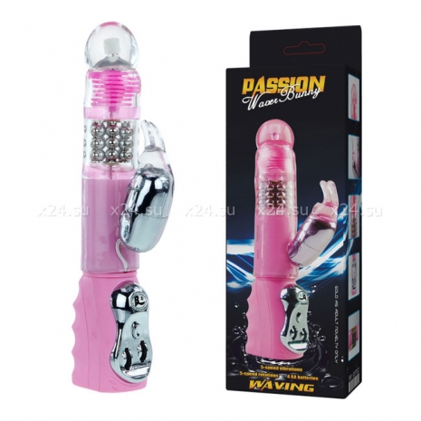 Вибратор с ротацией, вибрацией и волновой стимуляцией PASSION