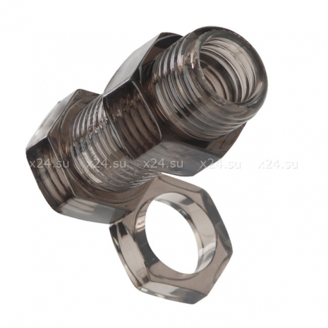Насадка на пенис с кольцом для мошонки Screw Me Nuts & Bolts Enhancer