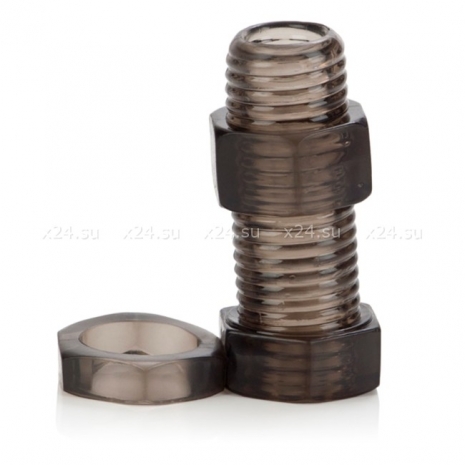 Насадка на пенис с кольцом для мошонки Screw Me Nuts & Bolts Enhancer