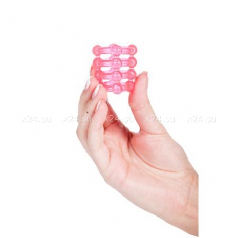 Четырехрядное эрекционное кольцо-насадка Penis Silicone Sleeve