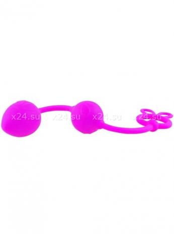 Двухрядные силиконовые анальные шарики Pretty Love Balls