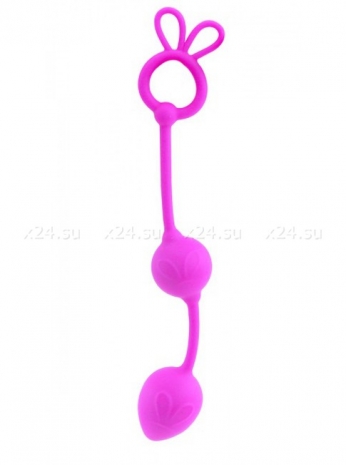 Двухрядные силиконовые анальные шарики Pretty Love Balls
