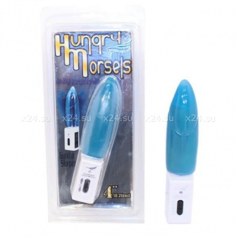 Вибратор голубой Hungry Morsels (6 режимов)