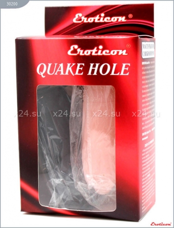 Мастурбатор-девственница ультраскин с вибрацией QUAKE HOLE