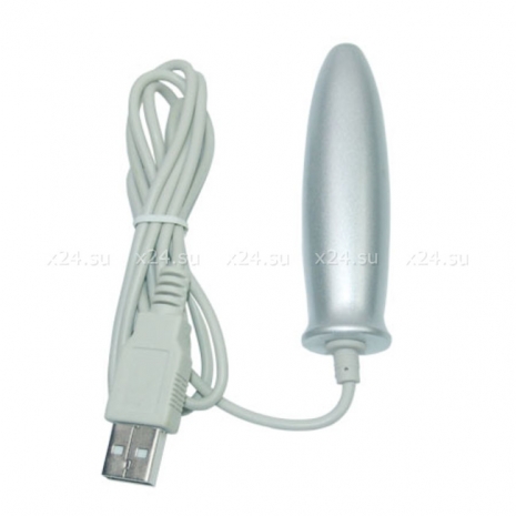 Анальный стимулятор с функцией нагрева и USB подключением Heat Massager