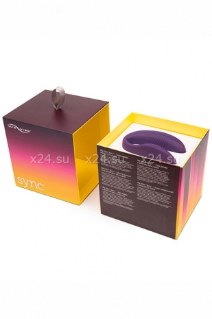 Вибромассажер для пар We-Vibe-Sync на радиоуправлении (10 режимов, фиолетовый)