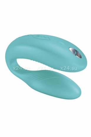 Вибромассажер для пар We-Vibe-Sync на радиоуправлении (10 режимов, бирюзовый)