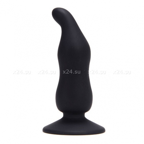 Анальный стимулятор с утонченным кончиком Bottom Black Cap