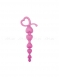 Силиконовая анальная цепочка Hearty Anal Wand Pink0