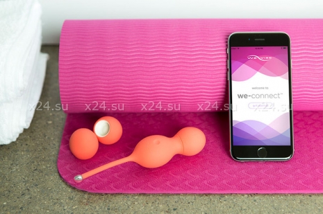 Мощные вагинальные шарики c вибрацией и сменными грузами We-Vibe Bloom(10 режимов вибрации)