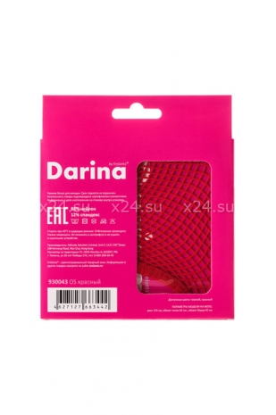 Стринги из мелкой сеточки красные из серии DARINA