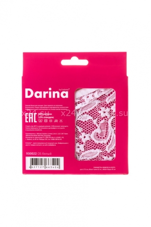 Нежные белые кружевные стринги из серии DARINA