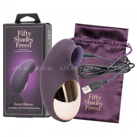 Клиторальный стимулятор с эффектом посасывания и вибрацией Fifty Shades Freed Sweet Release