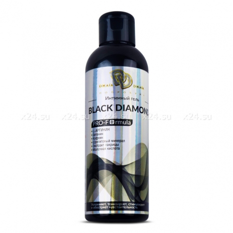 Черный интимный гель с шунгитом и экстрактом лакрицы BLACK DIAMOND 200 мл
