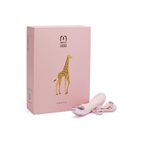 Мини-вибратор Giraffe серии ZOO (16 режимов, синхронизируется со смартфоном)